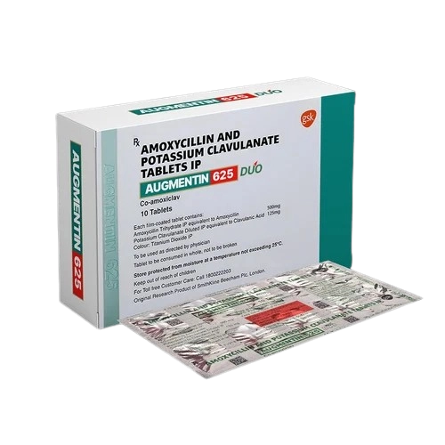 Augmentin 625 mg Tablet (Amoxicillin 500 mg + Clavulanic Acid 125 mg)