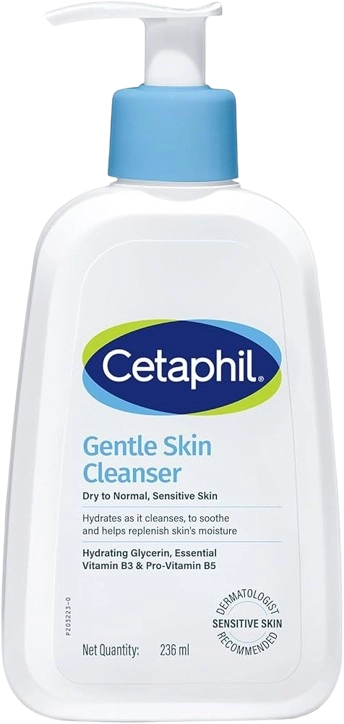 Cetaphil Gentle Skin Cleanser | For Dry to Normal, Sensitive Skin - (236ml)
