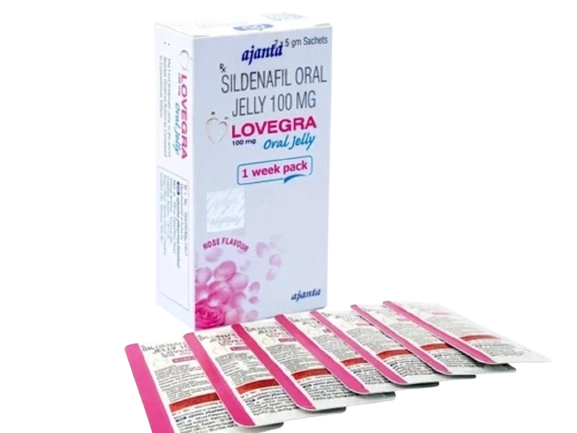 Lovegra 100mg Oral Jelly (Sildenafil 100mg)