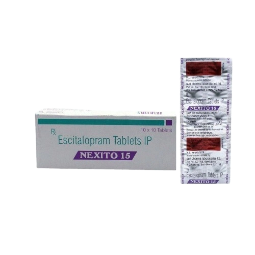 Nexito 15 mg Tablet (Escitalopram Oxalate 15 mg)