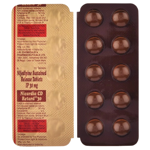 Nifedipine 30 MG (NICARDIA CD RETARD 30MG T)