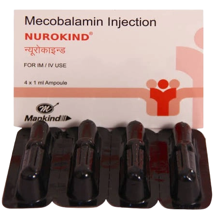 Nurokind B12 Injection (Mecobalamin 500 mcg & Benzyl Alcohol 2%)
