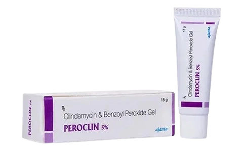 Peroclin 5% Gel 15 g (Benzoyl Peroxide 5% w/w + Clindamycin 1% w/w)