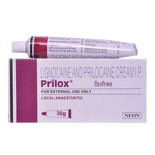 Prilox Cream 30gm (Lidocaine 25mg + Prilocaine 25mg)