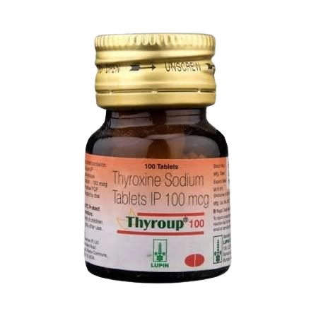 Thyroup 100 Tablet (Thyroxine 100 mcg) – 120 Tablets