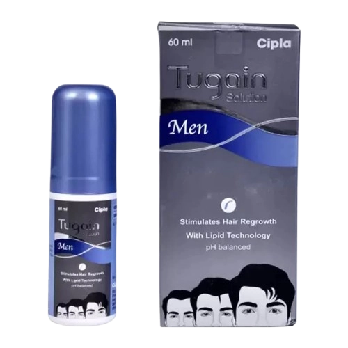 Tugain Men 5% Solution (Minoxidil 5% w/v + Finasteride 0.1% w/v) – 60ml bottle