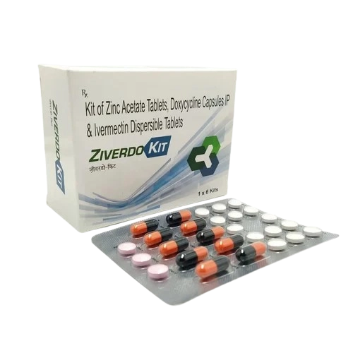 Ziverdo Kit (Zinc Acetate 50mg + Doxycycline 100mg + Ivermectin 12mg)